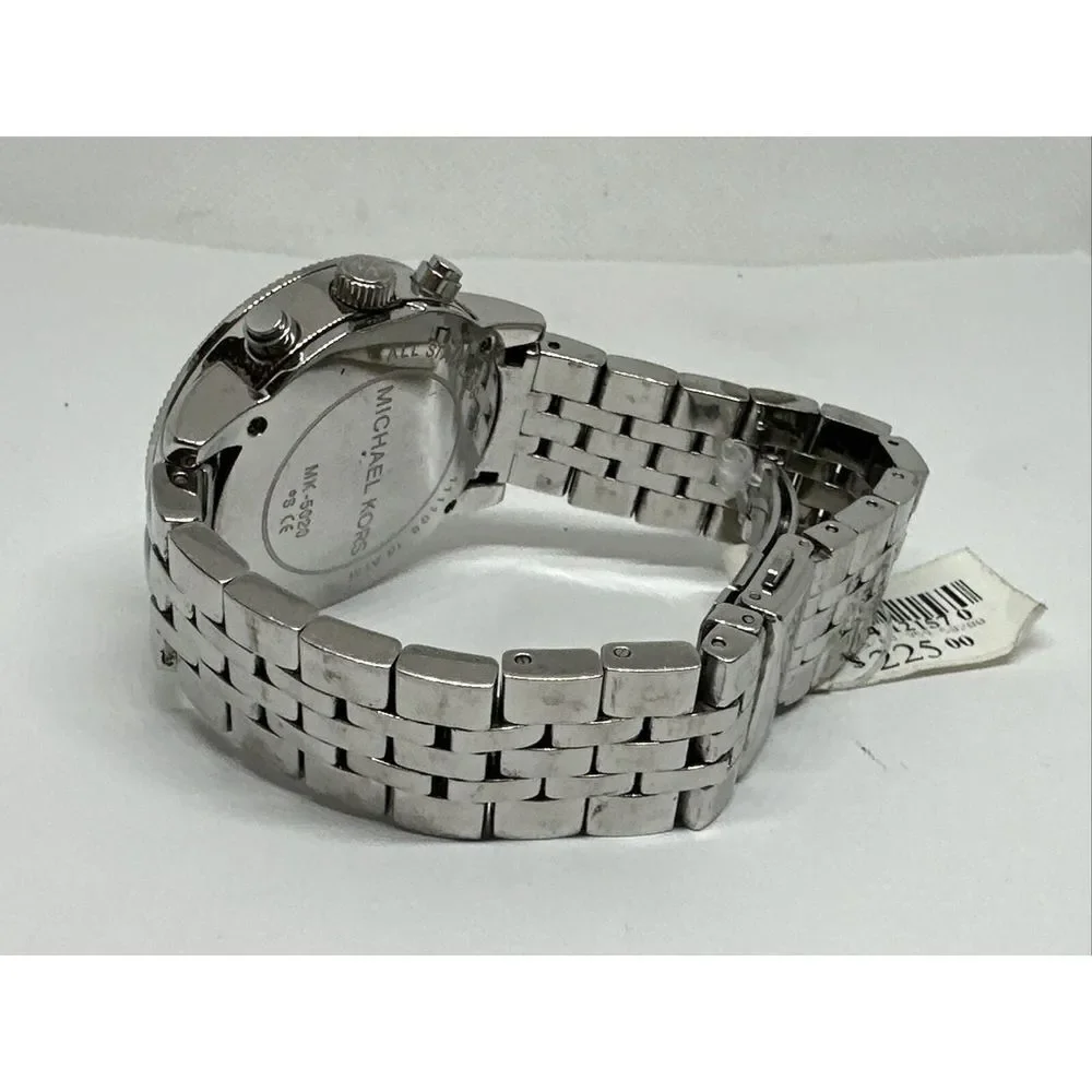 Michael Kors MK5020 Women's Silver Stainless Steel Analog Dial Wrist Watch NUL54
